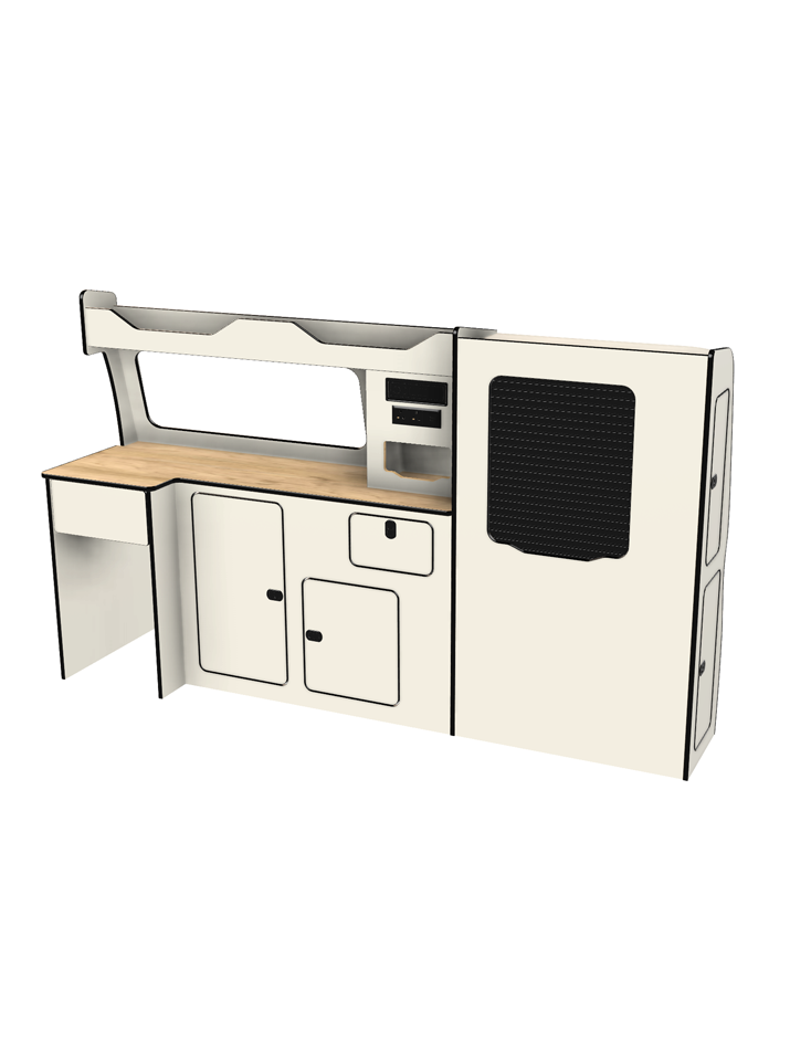 Bespoke lift in camper van unit vw transporter t5 t6 t6.1 swb and lwb