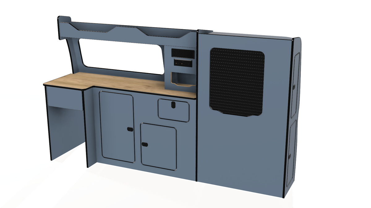 Bespoke lift in camper van unit vw transporter t5 t6 t6.1 swb and lwb