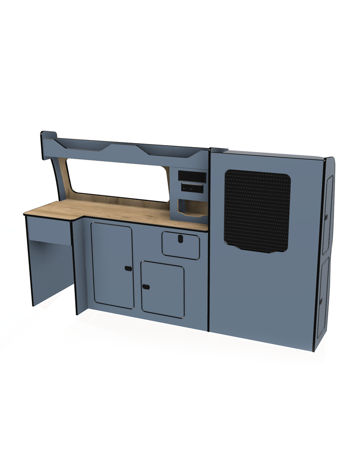 Bespoke lift in camper van unit vw transporter t5 t6 t6.1 swb and lwb