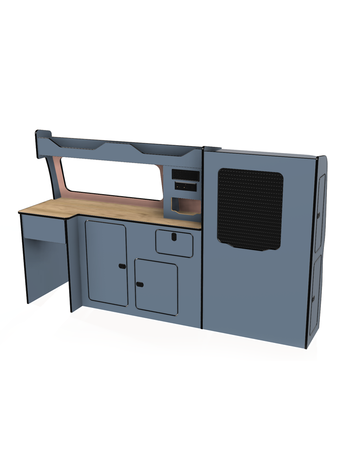 Bespoke lift in camper van unit vw transporter t5 t6 t6.1 swb and lwb