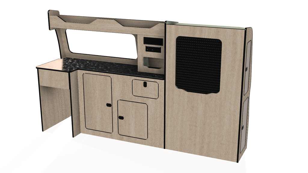 Bespoke lift in camper van unit vw transporter t5 t6 t6.1 swb and lwb
