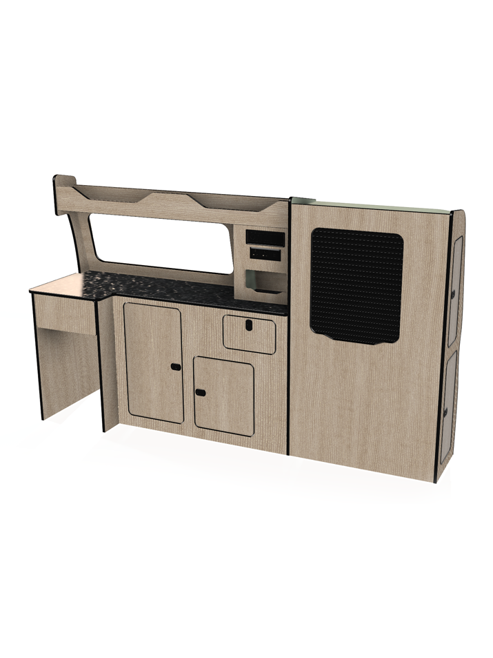 Bespoke lift in camper van unit vw transporter t5 t6 t6.1 swb and lwb