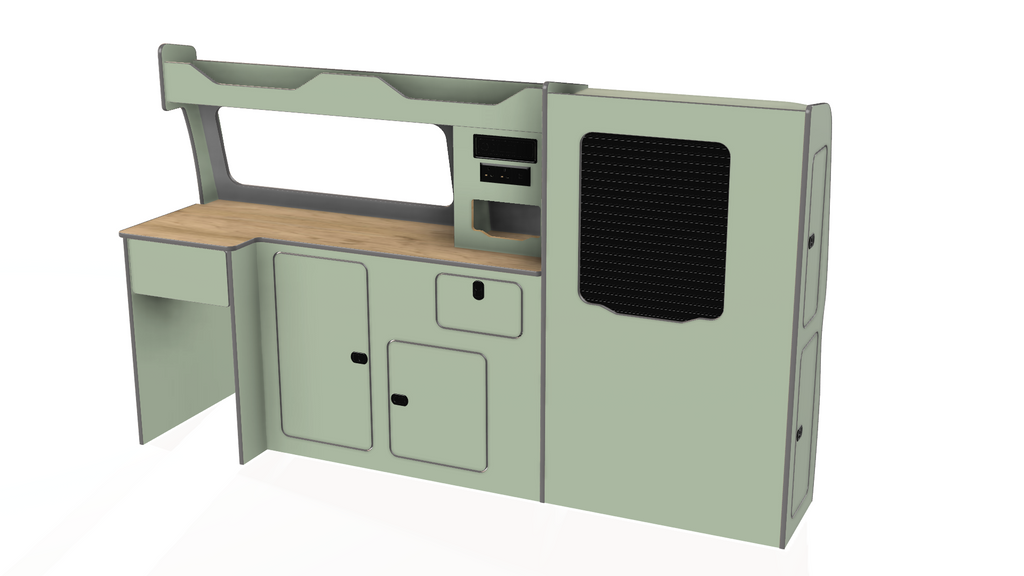 Bespoke lift in camper van unit vw transporter t5 t6 t6.1 swb and lwb
