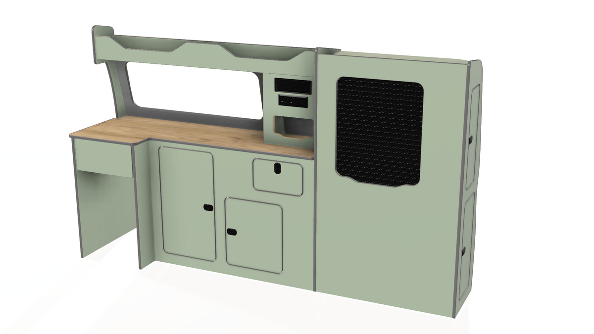 Bespoke lift in camper van unit vw transporter t5 t6 t6.1 swb and lwb