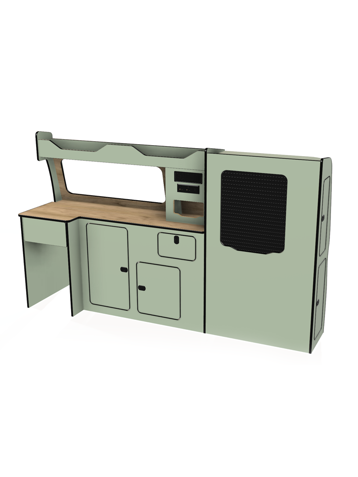 Bespoke lift in camper van unit vw transporter t5 t6 t6.1 swb and lwb