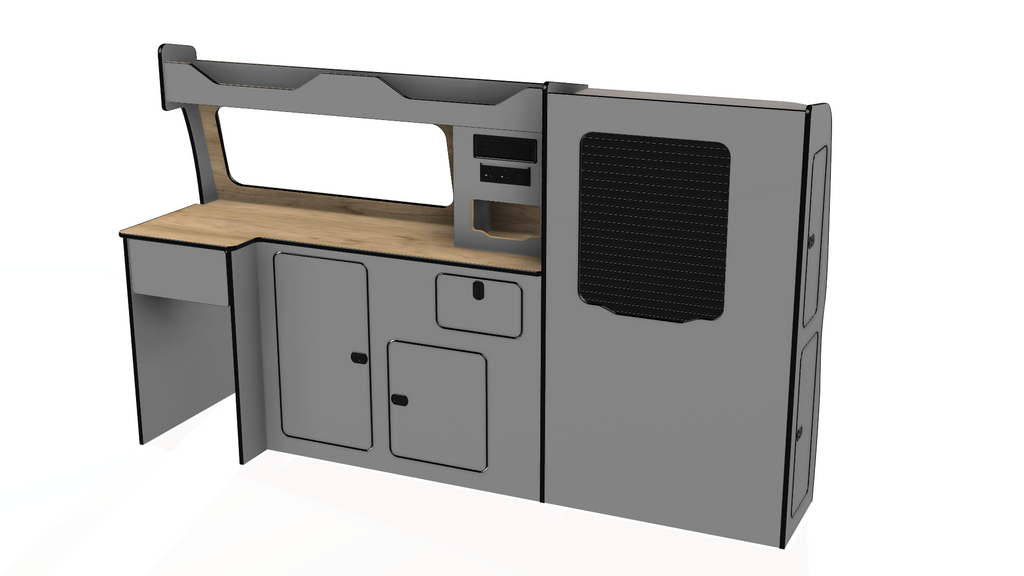 Bespoke lift in camper van unit vw transporter t5 t6 t6.1 swb and lwb