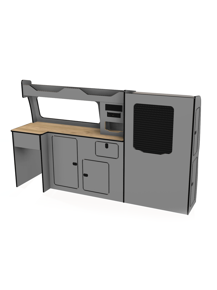 Bespoke lift in camper van unit vw transporter t5 t6 t6.1 swb and lwb