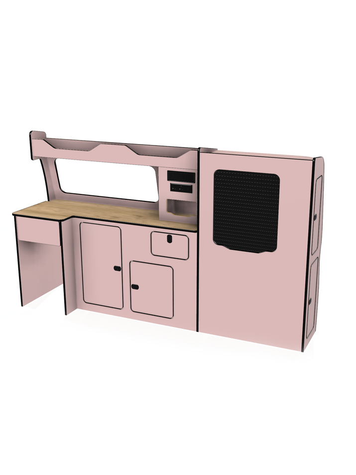 Bespoke lift in camper van unit vw transporter t5 t6 t6.1 swb and lwb