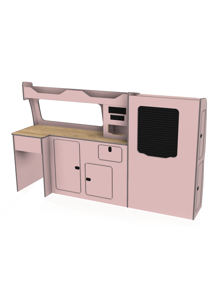 Bespoke lift in camper van unit vw transporter t5 t6 t6.1 swb and lwb