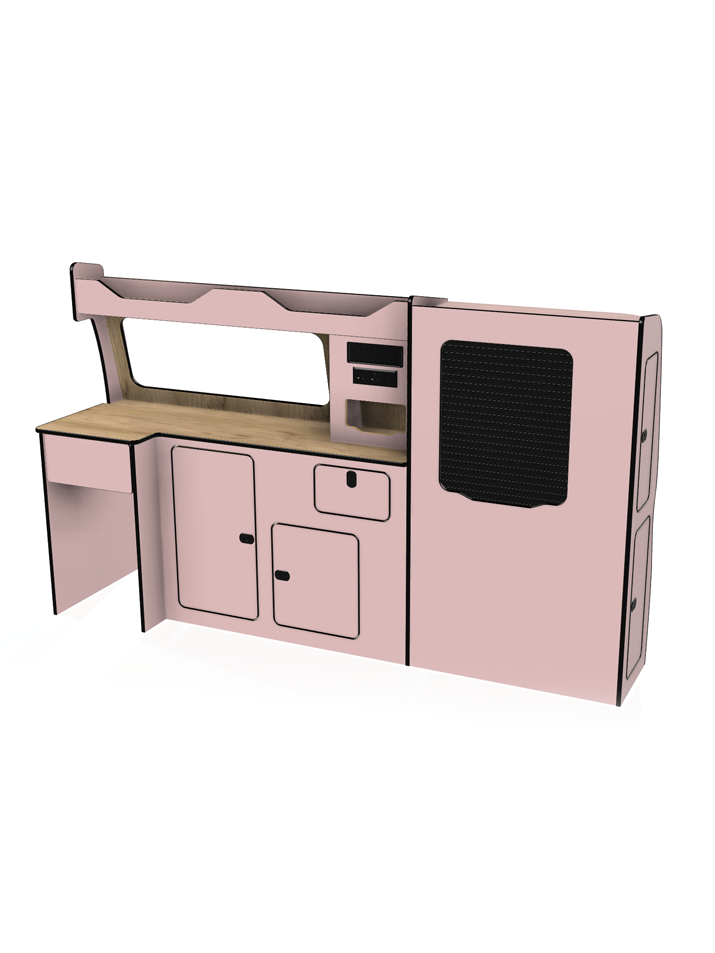 Bespoke lift in camper van unit vw transporter t5 t6 t6.1 swb and lwb