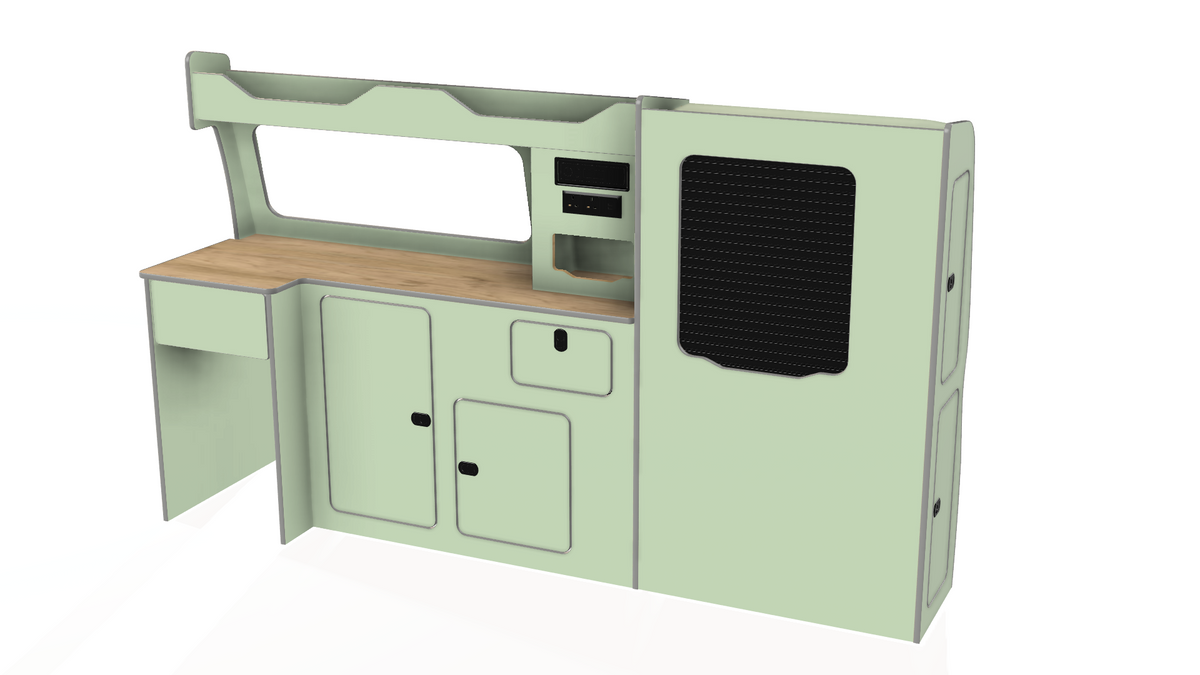 Bespoke lift in camper van unit vw transporter t5 t6 t6.1 swb and lwb